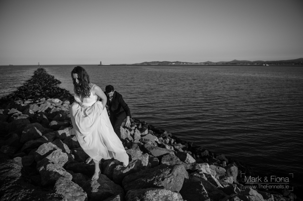 Trash The Dress in Dublin Bay wedding photographers
