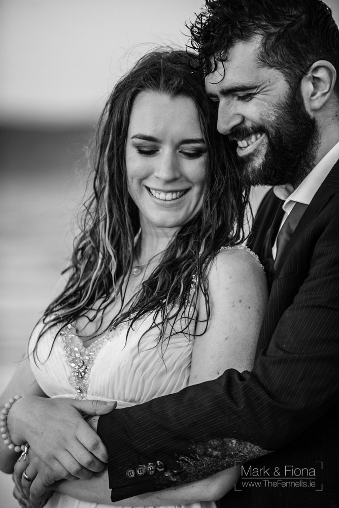 Trash The Dress in Dublin Bay engagement photography