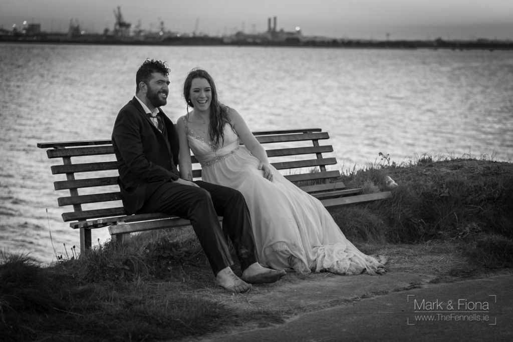 Trash The Dress in Dublin Bay wedding photographers