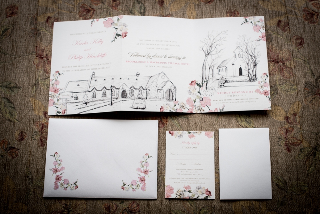 Wedding invitations by Appleberry Press