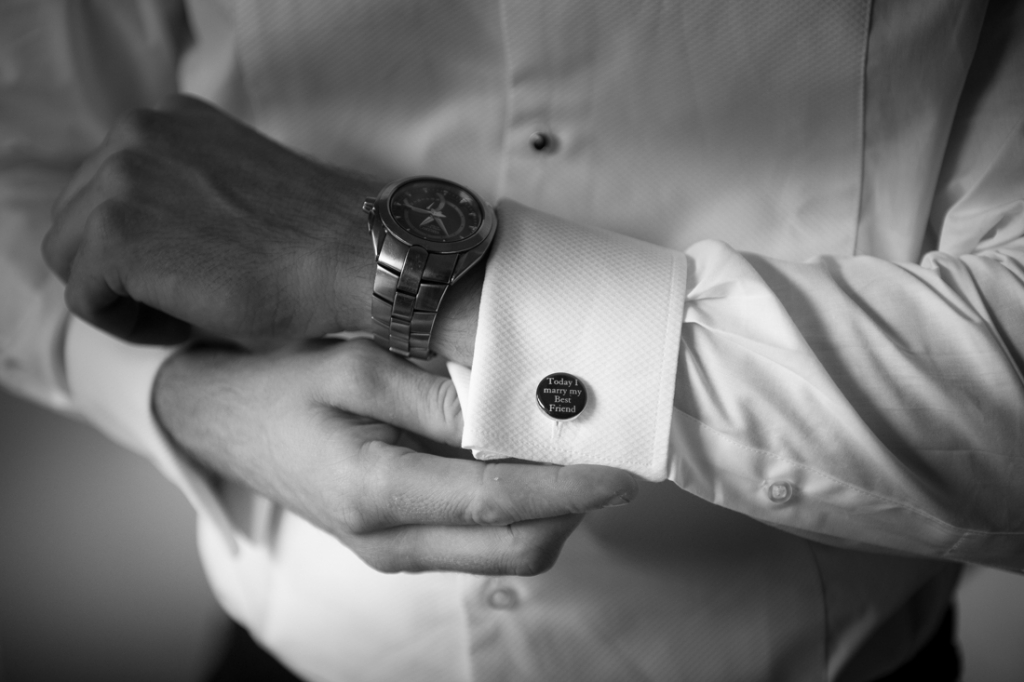 Grooms wedding cuff links