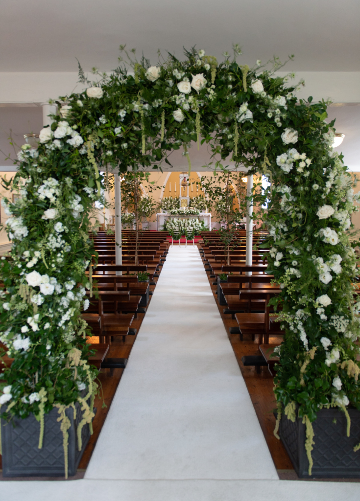 joeanna caffrey flowers arch