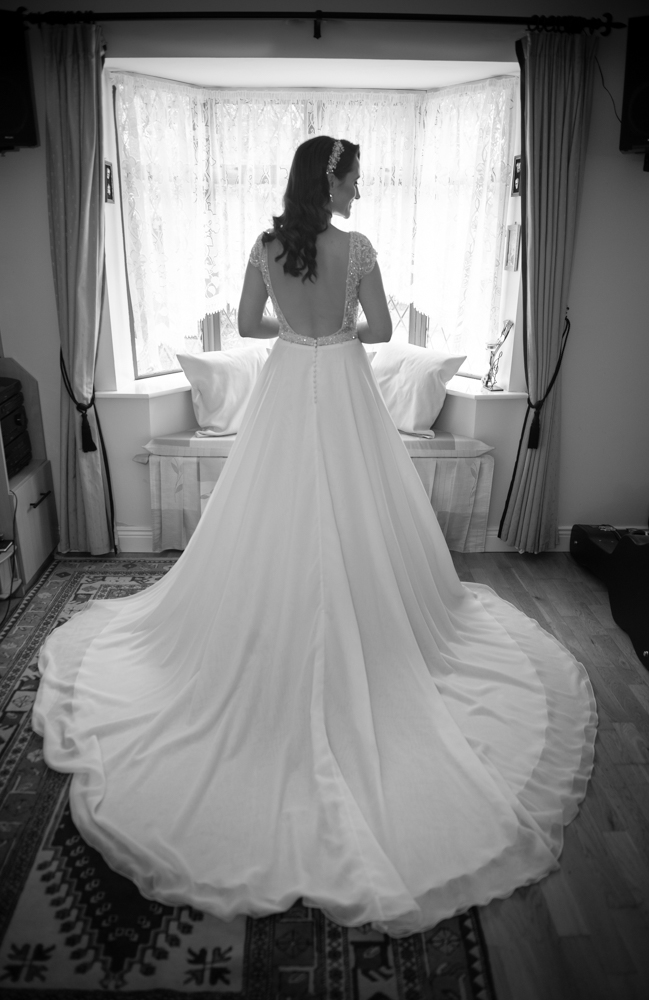 radisson blu wedding wedding dress rear photo by wedding photographers the fennells