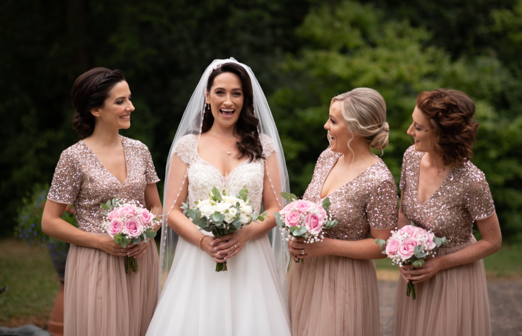 radisson blu wedding bride and bridesmaids