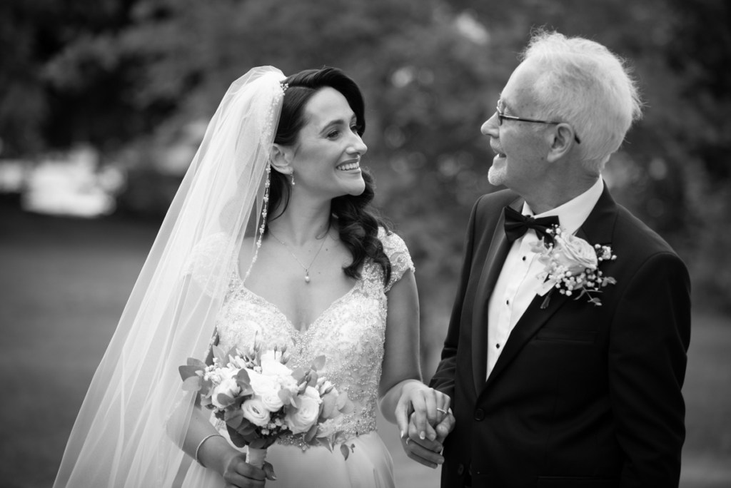 radisson blu wedding bride and dad