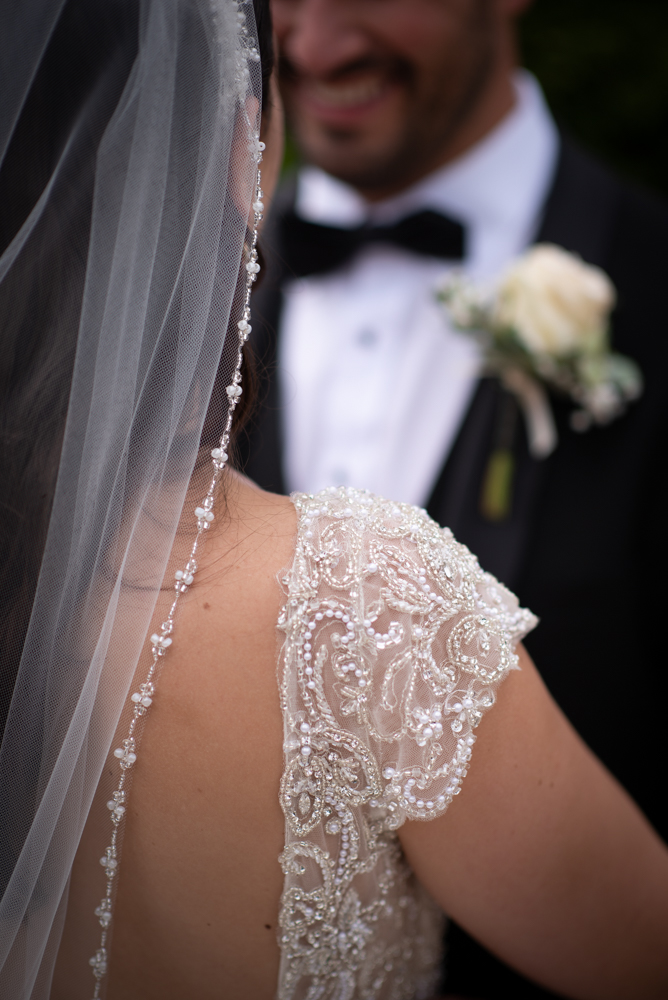 dress details photo by wedding photographers the fennells