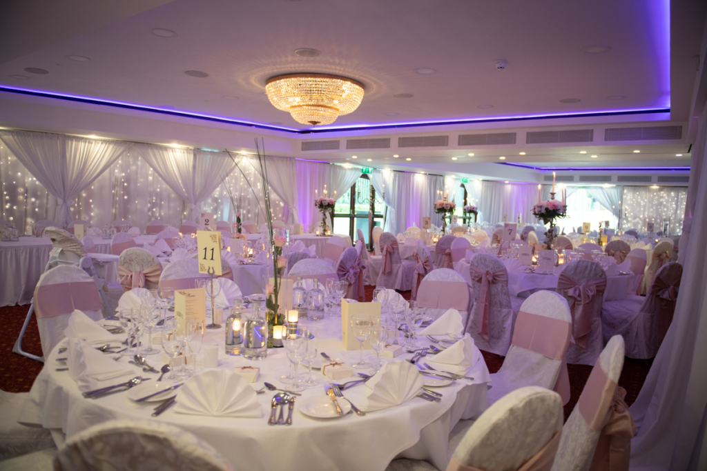 radisson blu wedding reception room photo by wedding photographers the fennells