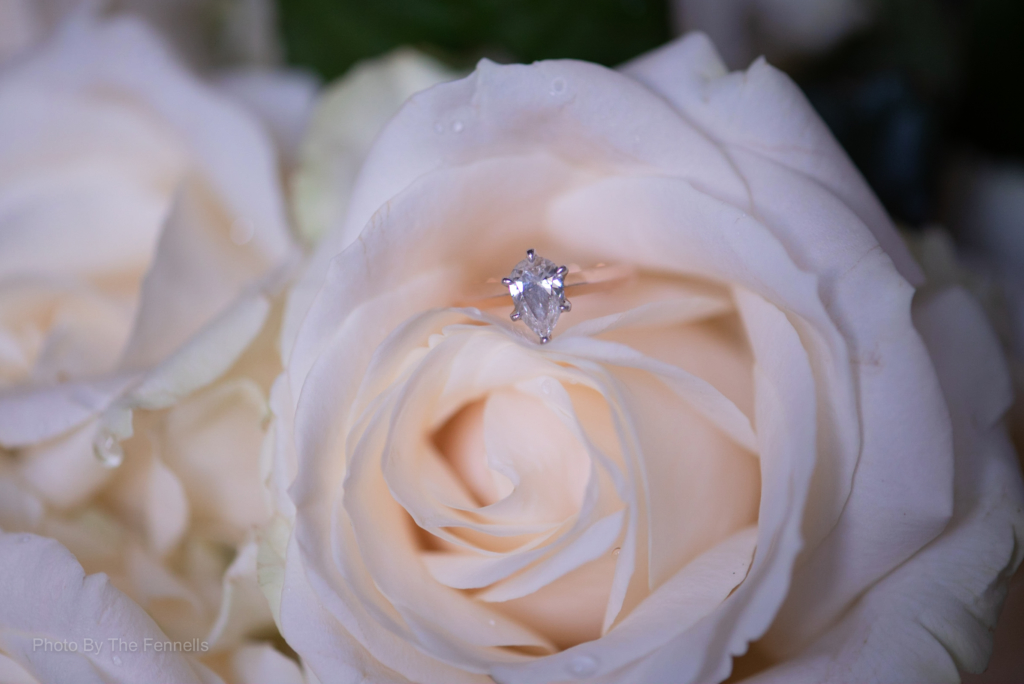 Sarah Roberts pear diamond engagement ring
