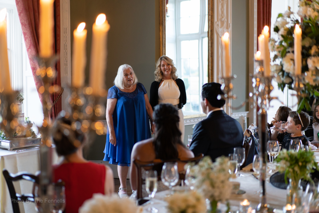 James Stewarts mother giving her wedding speech