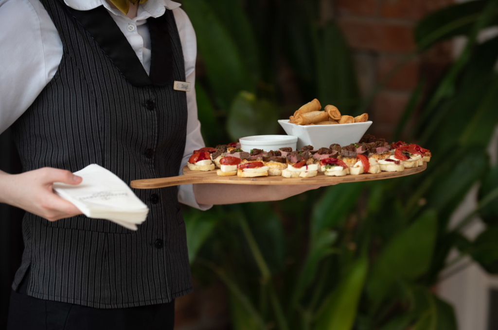 Finger food for guests at Ballymagarvey Village