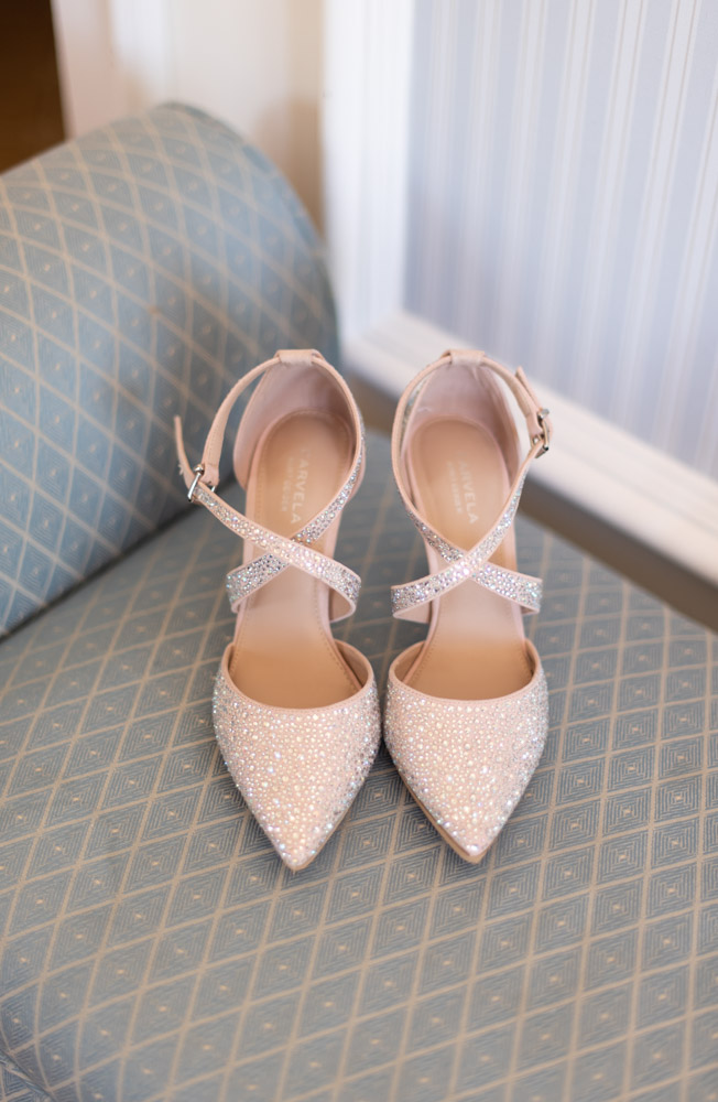Brides diamanté carvela wedding shoes